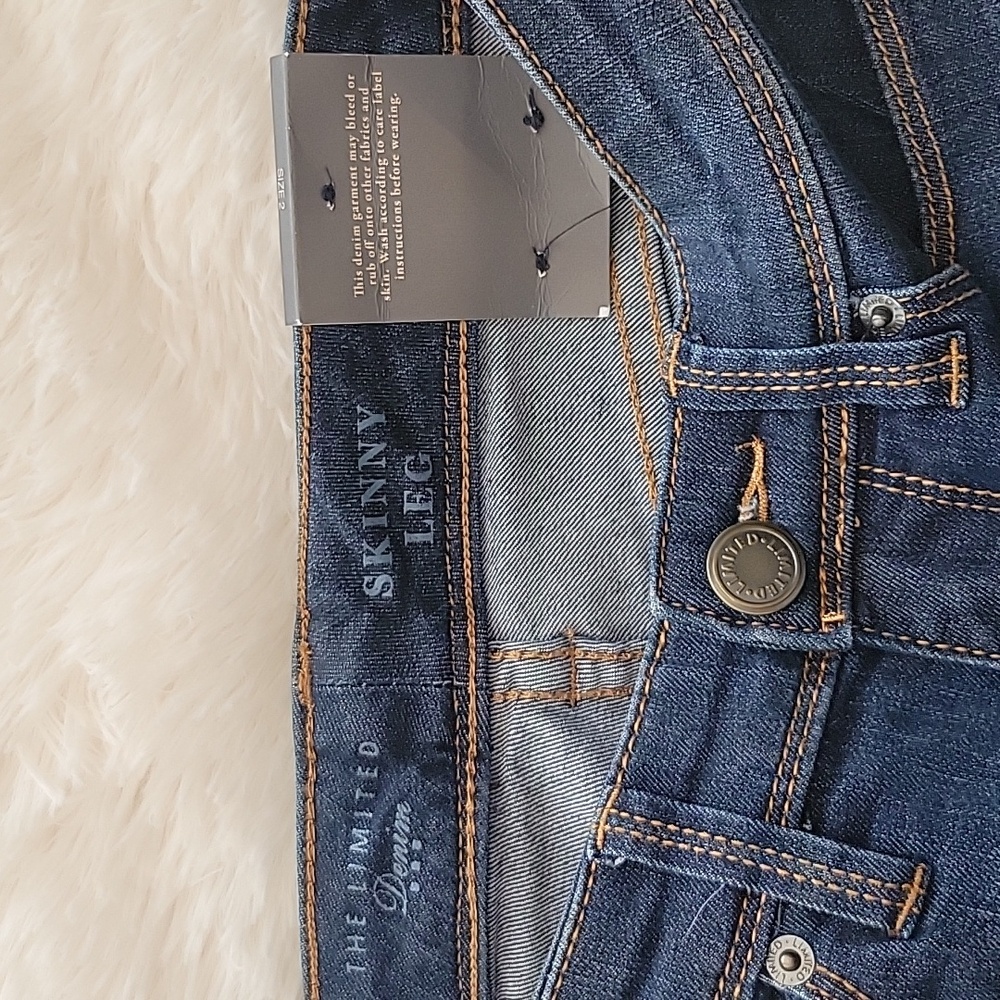 The Limited Dark Wash Skinny Jeans Women Size 2R NWT - Picture 5 of 11
